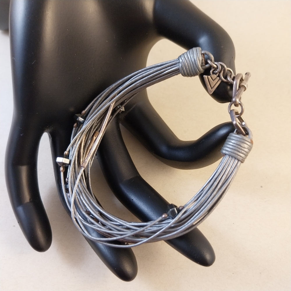 Silpada Sterling Silver Multi-Strand Bracelet with Black Accents - Picture 14 of 16
